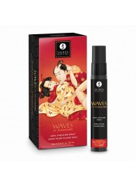 Оральный спрей Waves of Pleasure с ароматом клубники и шампанского - 20 мл. - Shunga - купить с доставкой во Владикавказе