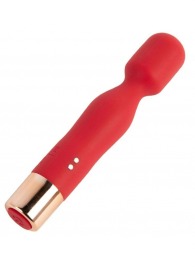 Красный вибратор с 7 режимами вибрации - 14,4 см. - Boys of Toys
