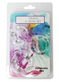 Набор из 3 эрекционных прозрачных колец - Boys of Toys - во Владикавказе купить с доставкой
