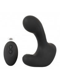 Черная анальная вибропробка с функцией расширения RC Butt Plug with 3 functions - Orion - во Владикавказе купить с доставкой