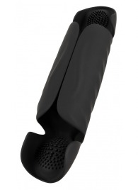 Черный вибромастурбатор с трехточечной стимуляцией Penis Trainer with 3 Point Stimulation - Orion - во Владикавказе купить с доставкой