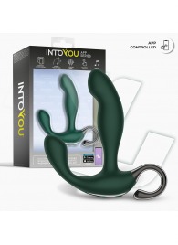 Зеленый вибромассажёр простаты Greeny - 12,8 см. - Intoyou - во Владикавказе купить с доставкой
