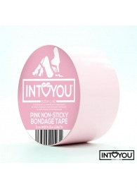 Розовый скотч для фиксации Non-Sticky Bondage Tape - 15 м. - Intoyou - купить с доставкой во Владикавказе