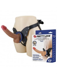 Поясной страпон Wells: трусики в форме бабочки и фаллоимитатор-насадка - Baile - купить с доставкой во Владикавказе