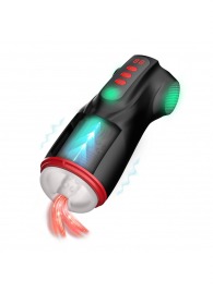 Интерактивный мастурбатор Raven с вакуумом, вибрацией и подсветкой - Shots Media BV - во Владикавказе купить с доставкой