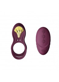 Фиолетовое эрекционное виброкольцо Bayek с пультом ДУ - Zalo - во Владикавказе купить с доставкой