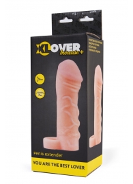 Фаллическая удлиняющая насадка с кольцом для фиксации - 16 см. - ToyFa - во Владикавказе купить с доставкой