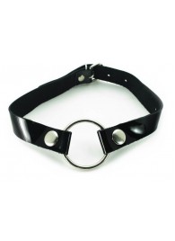 Кляп с кольцом и лаковым ремешком - БДСМ Арсенал - купить с доставкой во Владикавказе