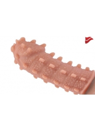 Насадка на фаллос с шипами и продолговатыми бугорками - 14,7 см. - KOKOS - во Владикавказе купить с доставкой