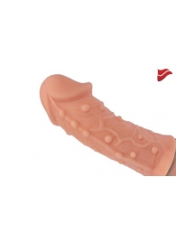 Насадка фаллического вида с венками и шишечками - 14,7 см. - KOKOS - во Владикавказе купить с доставкой