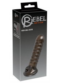 Насадка на пенис Rebel smoke с рёбрышками и отверстием под мошонку - Orion - во Владикавказе купить с доставкой