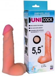 Фаллическая насадка Харнесс UNICOCK 5,5  - 17 см. - LOVETOY (А-Полимер) - купить с доставкой во Владикавказе