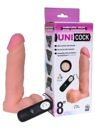 Фаллическая насадка Харнесс UNICOCK 8  с вибрацией - 20 см. - LOVETOY (А-Полимер) - купить с доставкой во Владикавказе