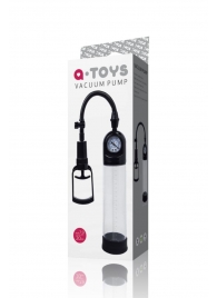 Чёрная вакуумная помпа A-toys с манометром и прозрачной колбой - A-toys - во Владикавказе купить с доставкой