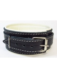 Ошейник со светлым подкладом - БДСМ Арсенал - купить с доставкой во Владикавказе