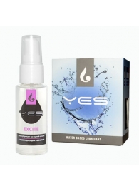 Гель-лубрикант на водной основе Excite с возбуждающим эффектом - 30 мл. - Sitabella - купить с доставкой во Владикавказе