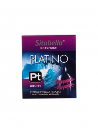 Стимулирующая насадка со спиралью из усиков Platino  Шторм - Sitabella - купить с доставкой во Владикавказе