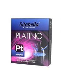 Стимулирующая насадка с усиками и шипиками Platino  Ураган - Sitabella - купить с доставкой во Владикавказе