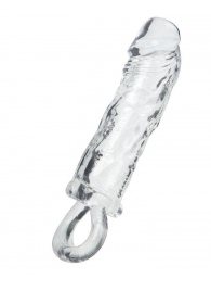 Прозрачная насадка с петлёй для фиксации - 14 см. - ToyFa - во Владикавказе купить с доставкой