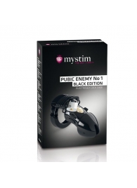 Пояс верности с электростимуляцией Mystim Pubic Enemy No1 Black Edition - MyStim - купить с доставкой во Владикавказе