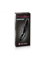 Чёрный вибромассажер c электростимуляцией Daring Danny Black Edition - 27 см. - MyStim - купить с доставкой во Владикавказе