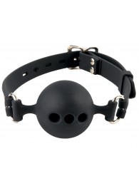 Силиконовый кляп-шар с отверстиями для дыхания Silicone Breathable Ball Gag Small - Pipedream - купить с доставкой во Владикавказе