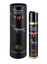 Массажное масло с ароматом шоколада Huile de Massage Gourmande Chocolat - 59 мл. - Plaisir Secret - купить с доставкой во Владикавказе