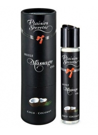 Массажное масло с ароматом кокоса Huile de Massage Gourmande Coco - 59 мл. - Plaisir Secret - купить с доставкой во Владикавказе