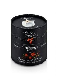 Массажная свеча с ароматом красного дерева Jardin Secret D orient Bois Roug - 80 мл. - Plaisir Secret - купить с доставкой во Владикавказе