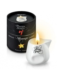 Массажная свеча с ароматом ванили Bougie Massage Gourmande Vanille - 80 мл. - Plaisir Secret - купить с доставкой во Владикавказе