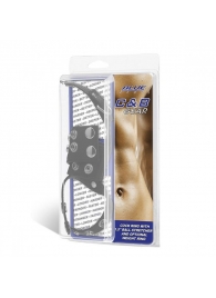 Утяжка на пенис и мошонку Cock Ring With 1.5  Ball Stretcher And Optional Weight Ring - BlueLine - купить с доставкой во Владикавказе