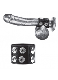Ремень на член и мошонку 1.5  Cock Ring With Ball Strap - BlueLine - купить с доставкой во Владикавказе