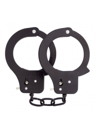 Чёрные наручники из листового металла BONDX METAL CUFFS BLACK - Dream Toys - купить с доставкой во Владикавказе