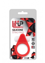 Красное эрекционное кольцо LIT-UP SILICONE STIMU RING 1 RED - Dream Toys - во Владикавказе купить с доставкой