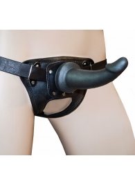 Универсальный пояс премиум класса(S) с 2 черными насадками - LOVETOY (А-Полимер) - купить с доставкой во Владикавказе