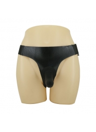 Страпон на эластичных ремнях Ultra Harness Les Dildo - 15 см. - Baile - купить с доставкой во Владикавказе