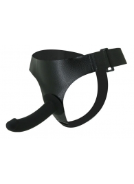 Страпон на эластичных ремнях Ultra Harness Les Dildo - 15 см. - Baile - купить с доставкой во Владикавказе