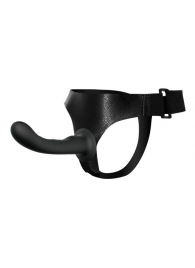 Страпон с изогнутой головкой Ultra Harness Curvy Dildo - 15,8 см. - Baile - купить с доставкой во Владикавказе