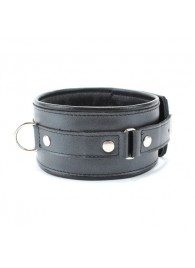 Ошейник из гладкой кожи - БДСМ Арсенал - купить с доставкой во Владикавказе