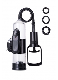 Вакуумная помпа A-toys с вибропулей и эрекционными кольцами - A-toys - во Владикавказе купить с доставкой