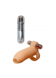 Телесная расширяющая насадка с петлей для мошонки - Pipedream - во Владикавказе купить с доставкой