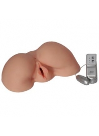 Телесная вибровагина из киберкожи с выносным пультом - LOVETOY (А-Полимер) - во Владикавказе купить с доставкой