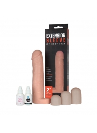 Насадка-удлинитель Extension sleeve с подхватом мошонки - 19 см. - Sitabella - во Владикавказе купить с доставкой