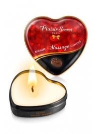 Массажная свеча с ароматом шоколада Bougie Massage Candle - 35 мл. - Plaisir Secret - купить с доставкой во Владикавказе