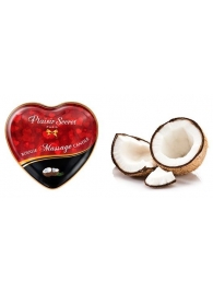 Массажная свеча с ароматом кокоса Bougie Massage Candle - 35 мл. - Plaisir Secret - купить с доставкой во Владикавказе