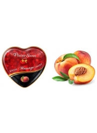 Массажная свеча с ароматом персика Bougie Massage Candle - 35 мл. - Plaisir Secret - купить с доставкой во Владикавказе