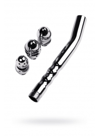 Металлический анальный душ с тремя насадками - ToyFa - купить с доставкой во Владикавказе