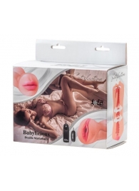 Двусторонний мастурбатор с вибропулей Satisfaction Babylicious - Lola Games - во Владикавказе купить с доставкой