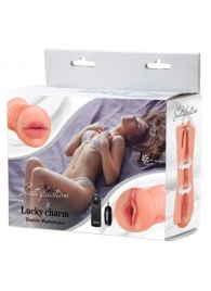 Двусторонний мастурбатор с вибропулей Satisfaction Lucky charm - Lola Games - во Владикавказе купить с доставкой