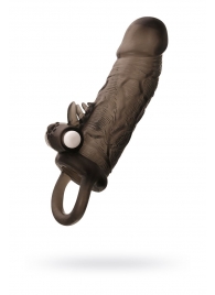 Чёрная насадка на пенис Toyfa XLover с вибрацией - ToyFa - во Владикавказе купить с доставкой